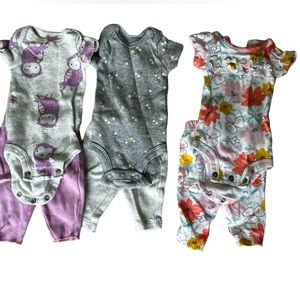 BUNDLE Onesie and Matching Preemie Girl Outfits